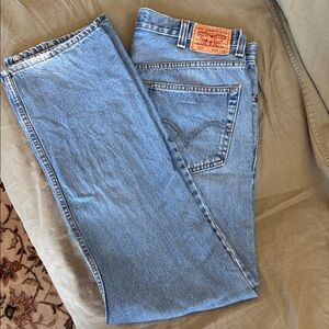 Levi's Classic 505 Straight Blue Jeans 38x34